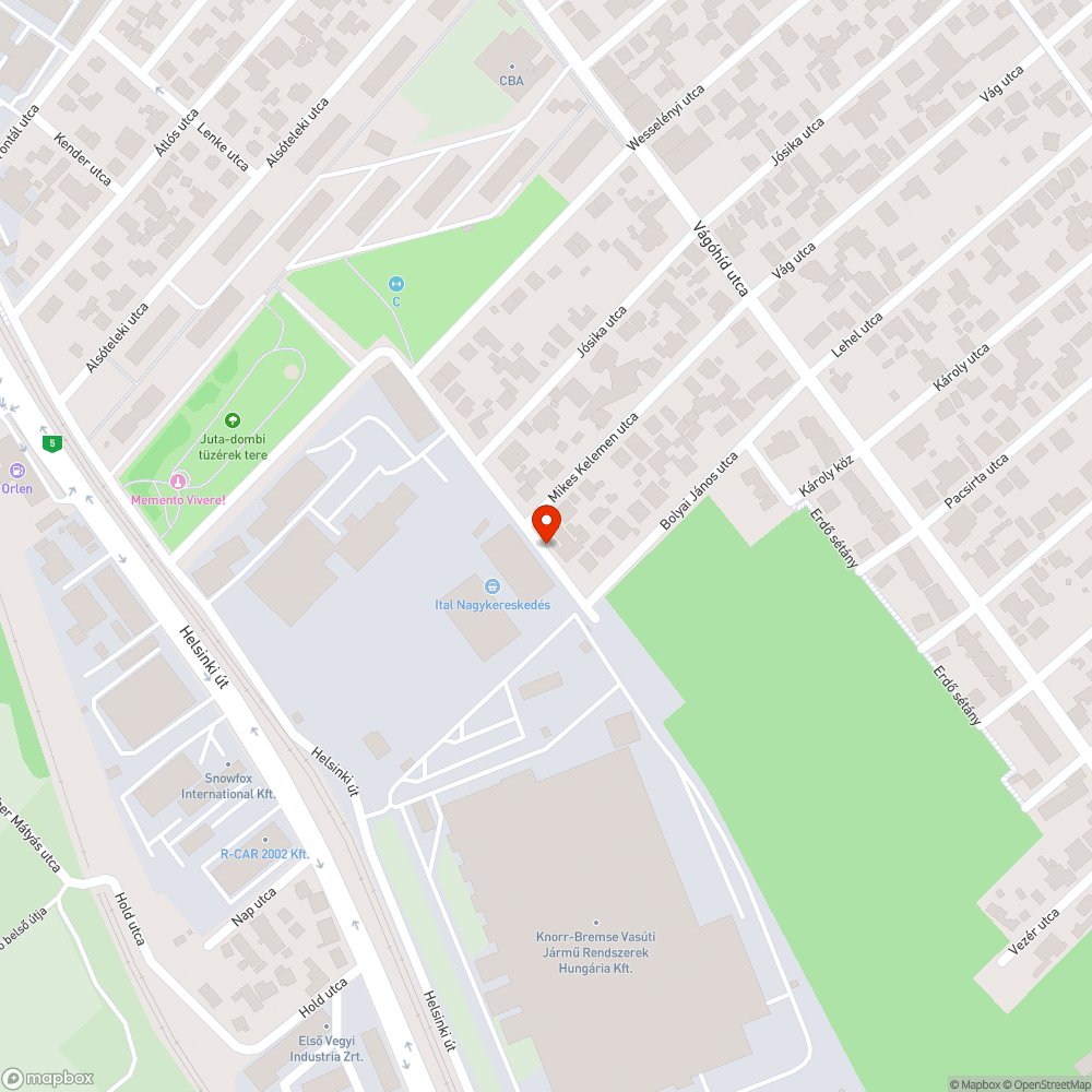 Pesterzsébet Lenke utca szemét bejelentés helye