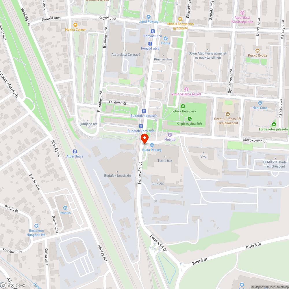 Tűzcsap bejelentés helye