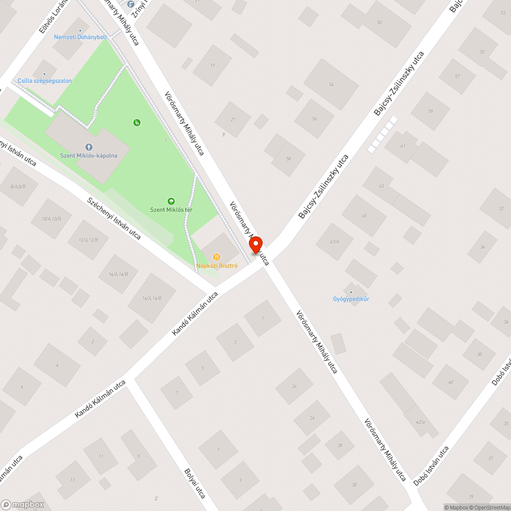 Kátyú bejelentés helye