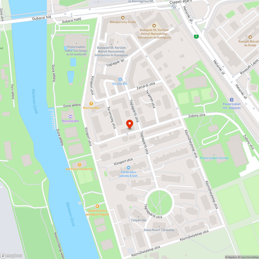 Sérült pad bejelentés helye