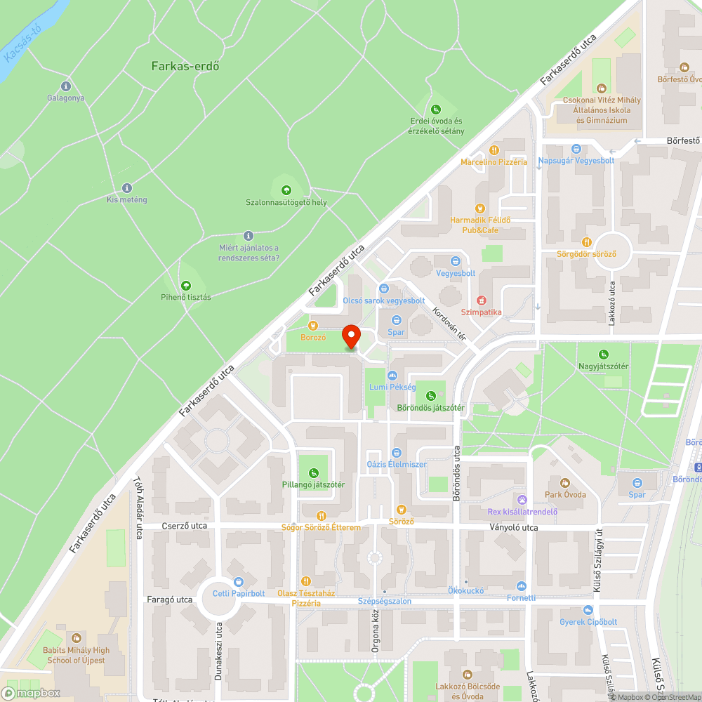 Beszakadt fedél bejelentés helye