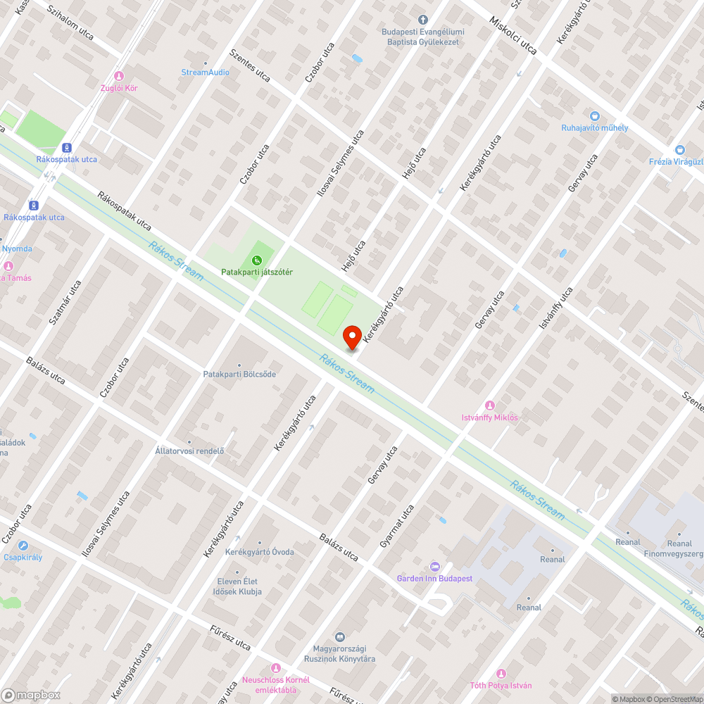 Felszámolt szelektív sziget bejelentés helye