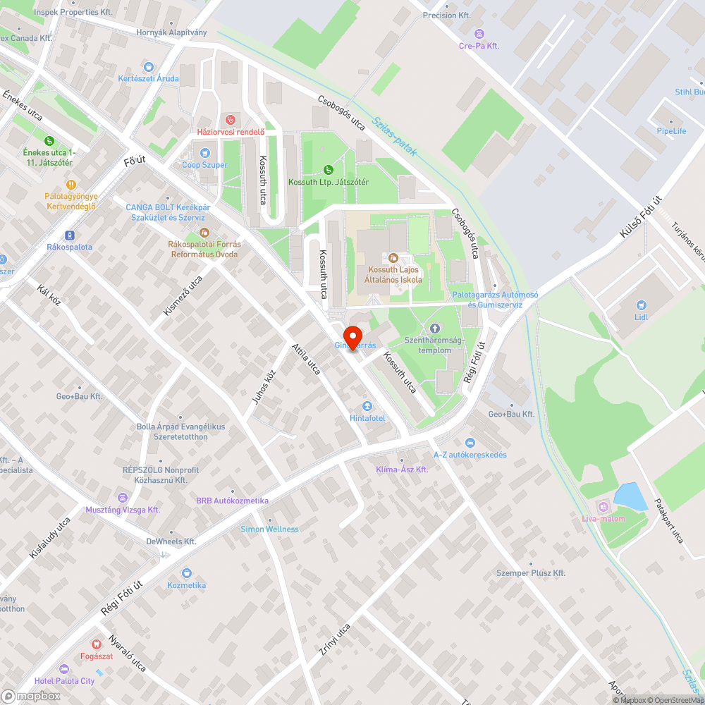 Parkolás bejelentés helye