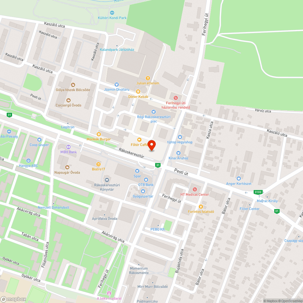 Folyó csap bejelentés helye