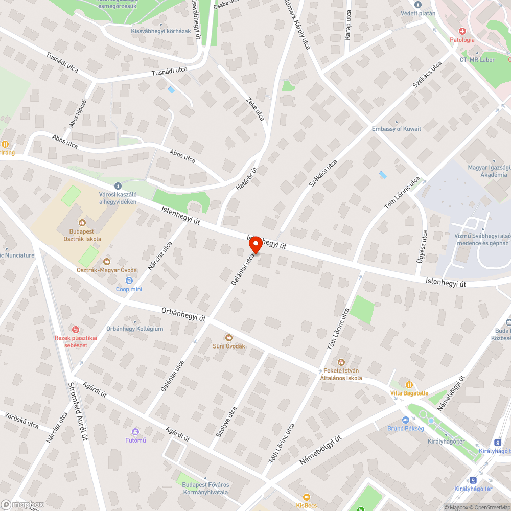 Elhagyott autó, lejárt műszakival bejelentés helye