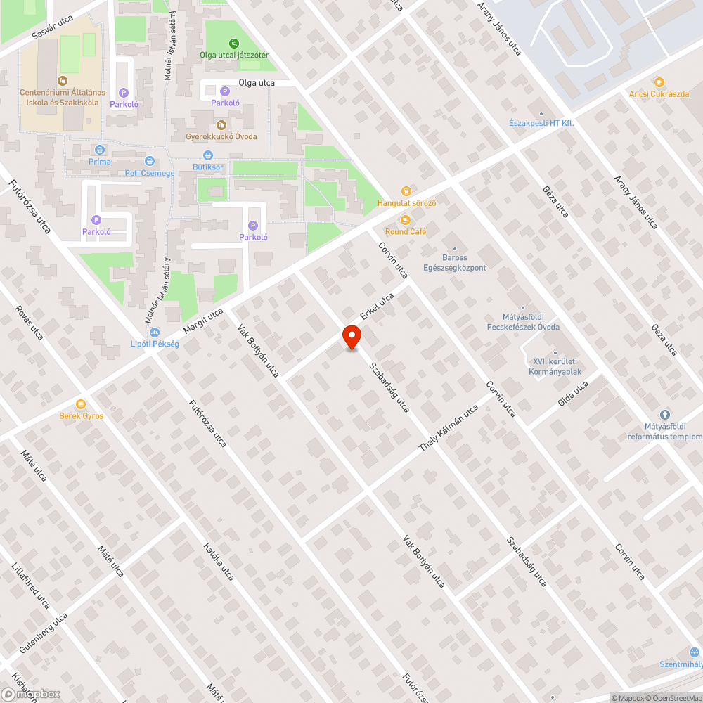 Kettétört fa bejelentés helye