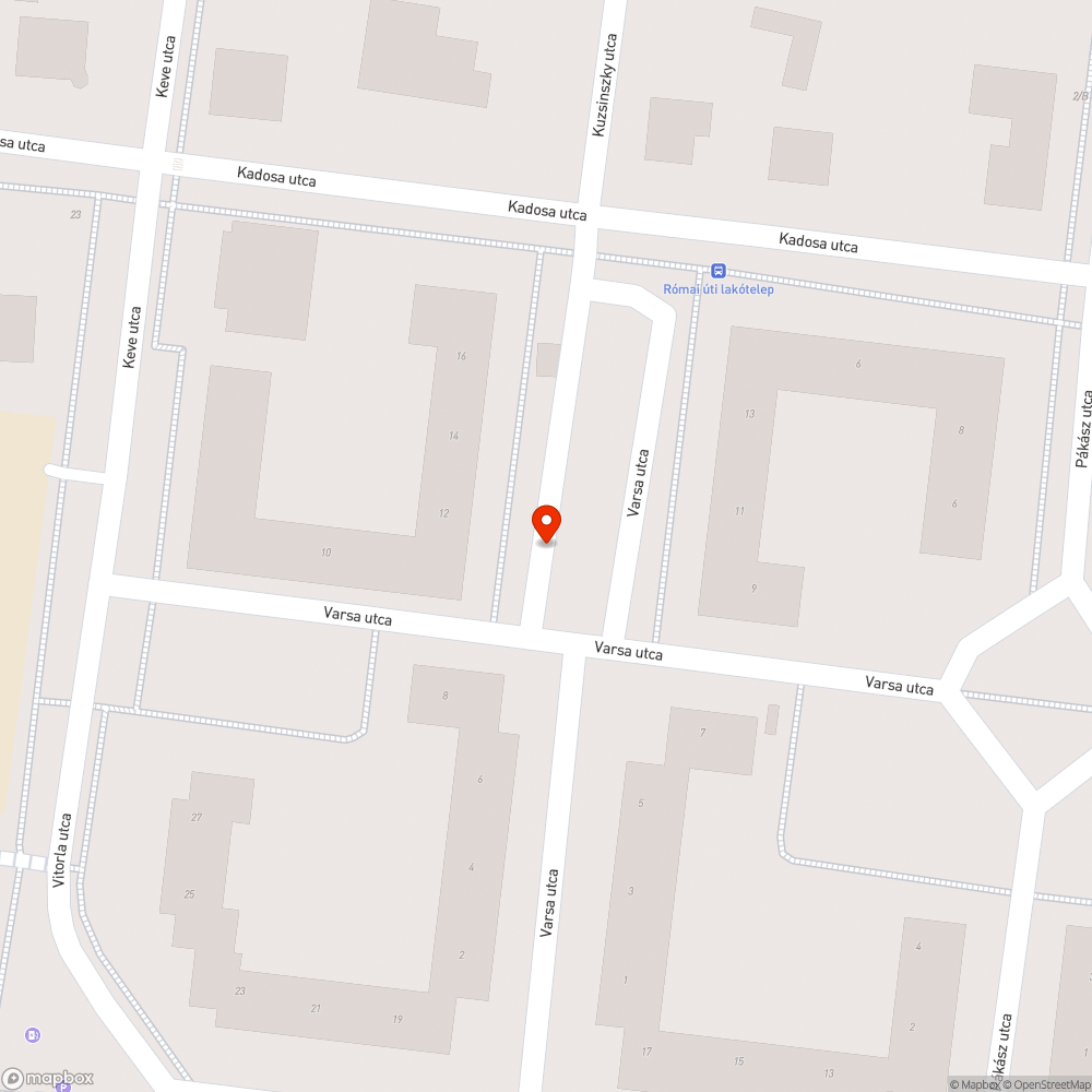 Csatornázási Művek feliratú akna fedlap megsüllyedt bejelentés helye