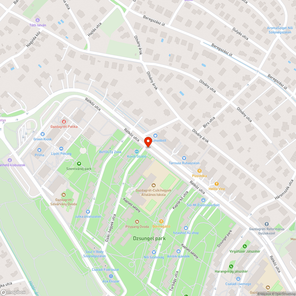 Elhagyott autó bejelentés helye