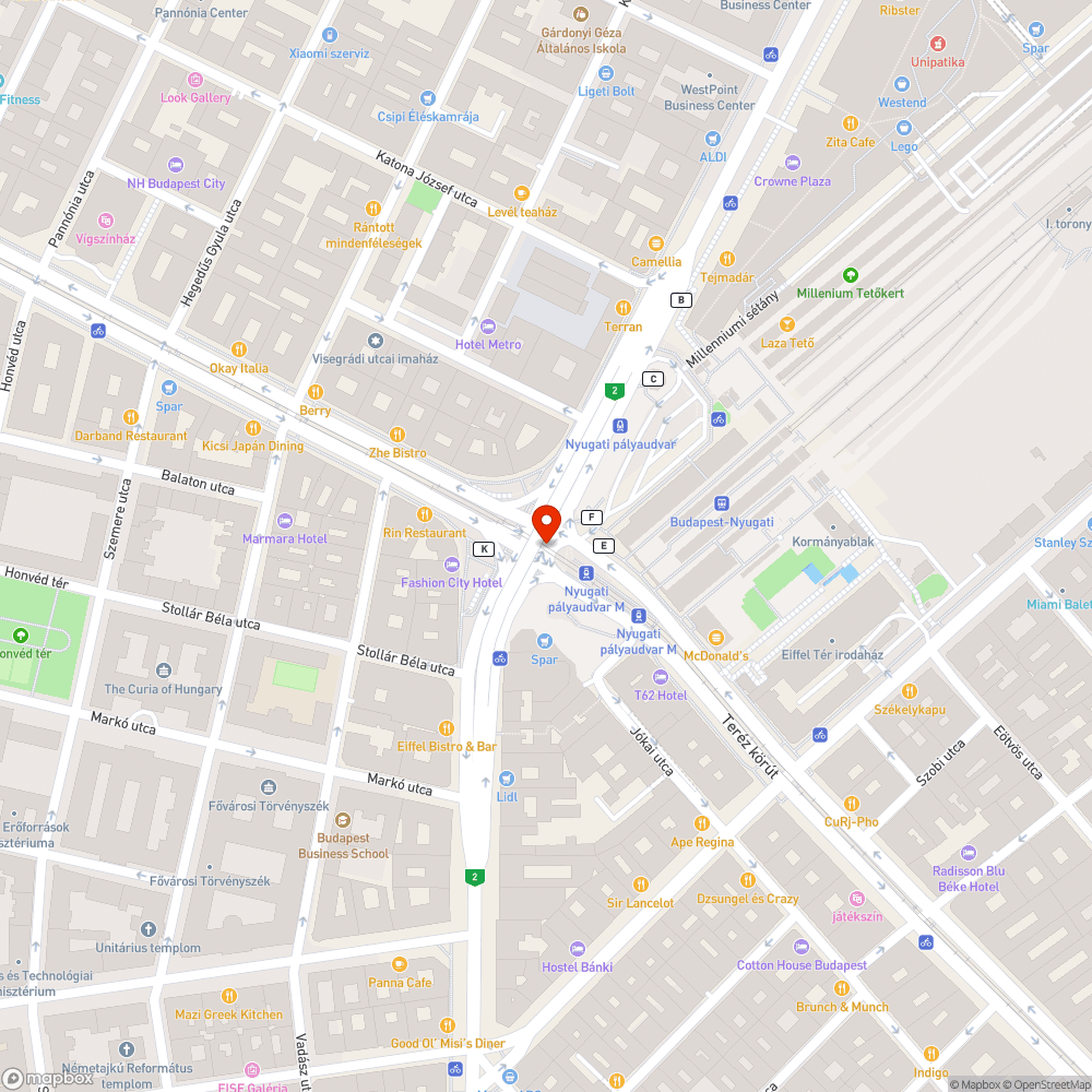 Új bicikliút kátyún átvezetve bejelentés helye