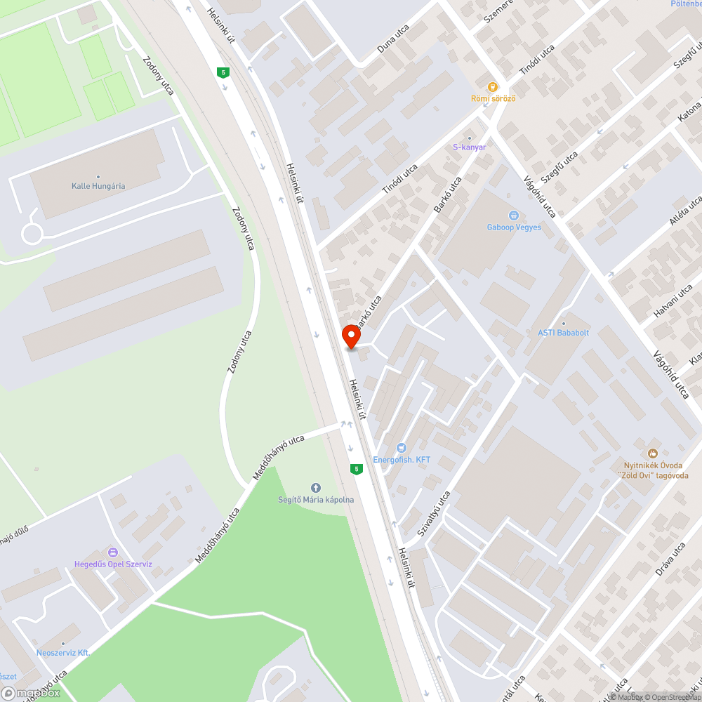 Helsinki út szervizút benzintank bejelentés helye