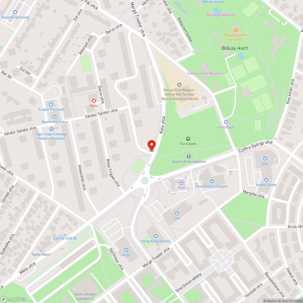 Vízelvezetés Kele utca bejelentés helye