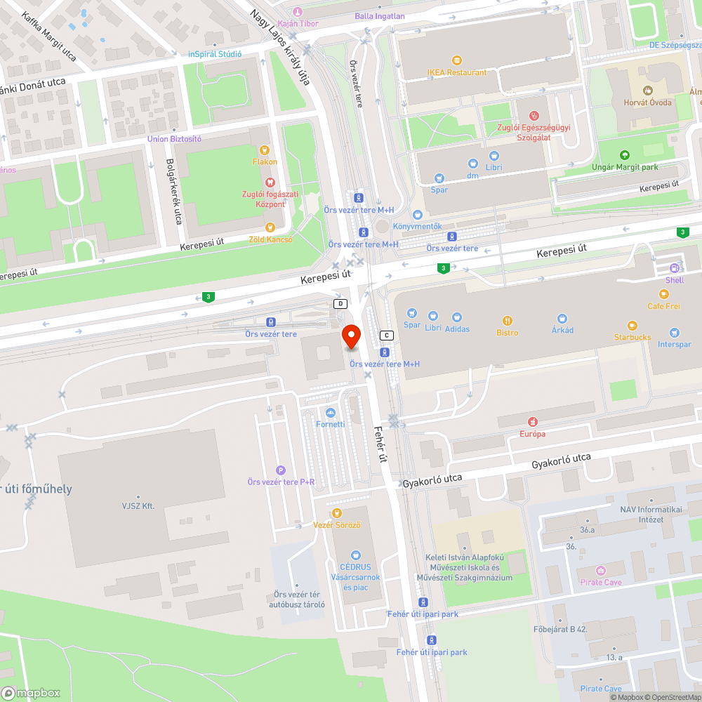 Botlásveszélyes lyuk bejelentés helye