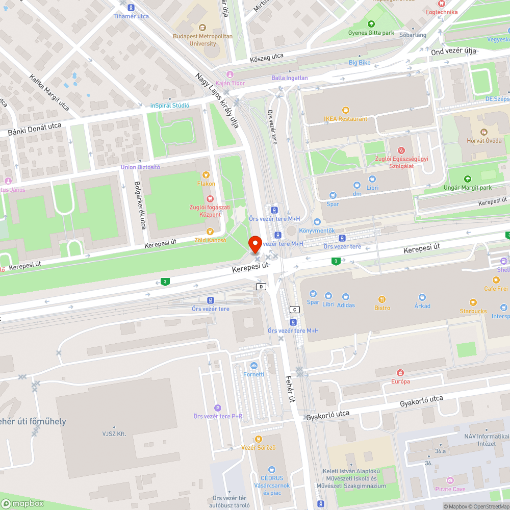 Hiányzó elem, csavarok bejelentés helye