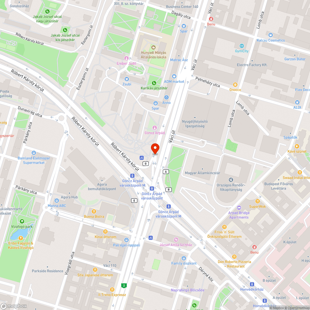 Összefirkált buszmegálló bejelentés helye