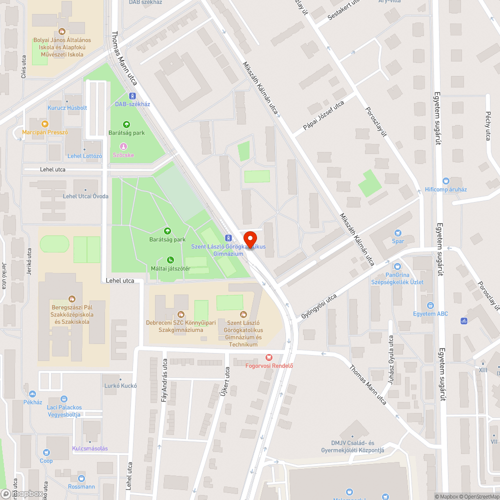 Nem világít bejelentés helye