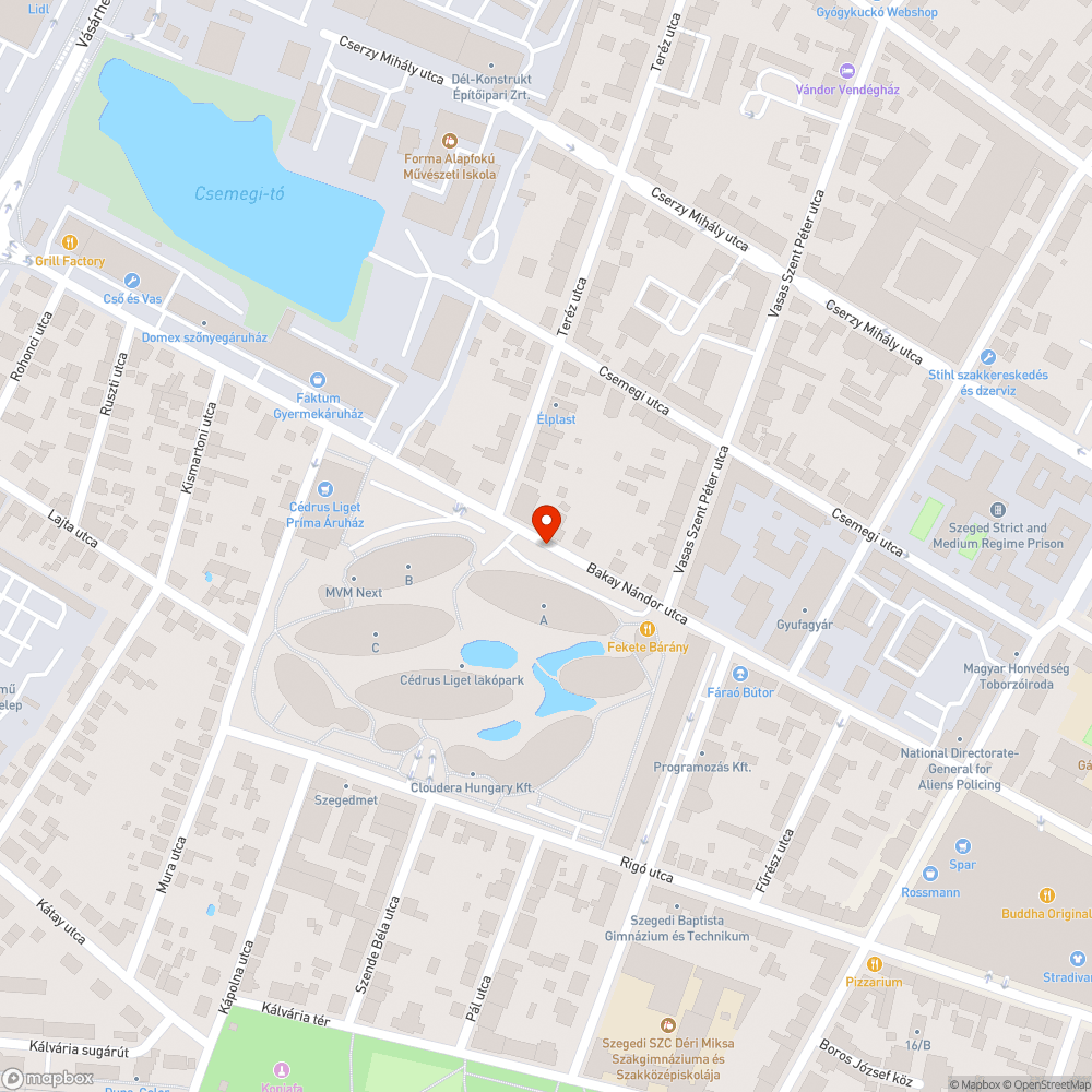 Hiányzó járda a Bakay Nándor utcában bejelentés helye