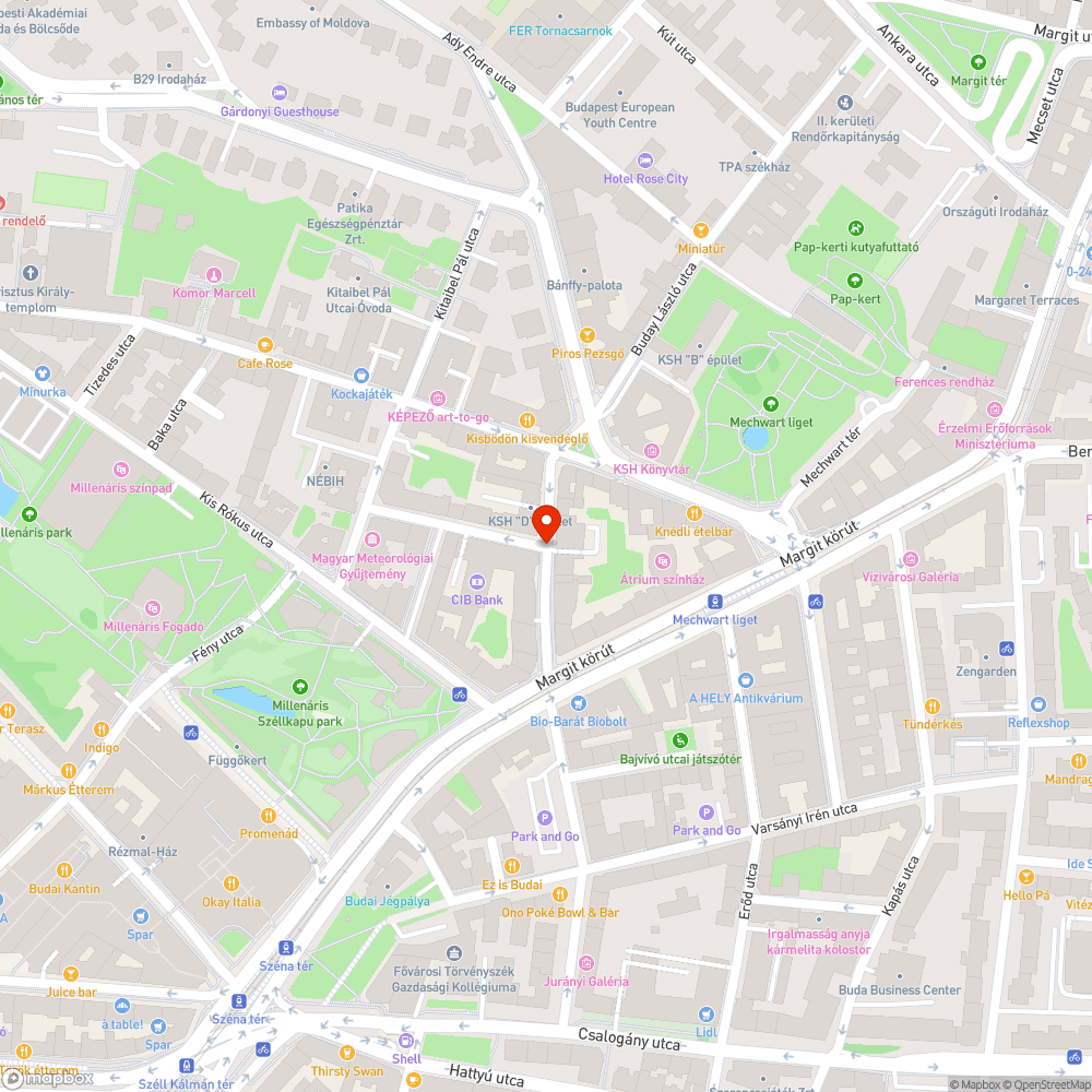 Illegális, járdán parkolás bejelentés helye