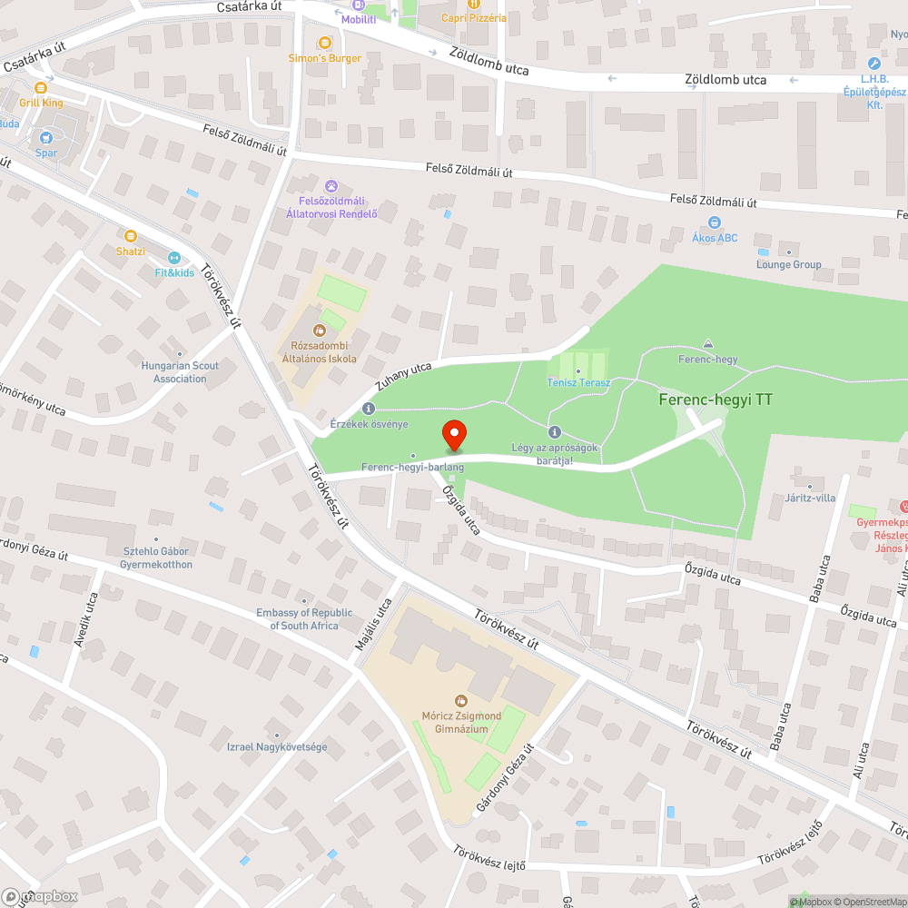 Útra dőlt fák bejelentés helye