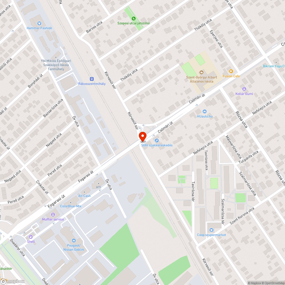 Gyerekmedence nagyságú kátyú bejelentés helye