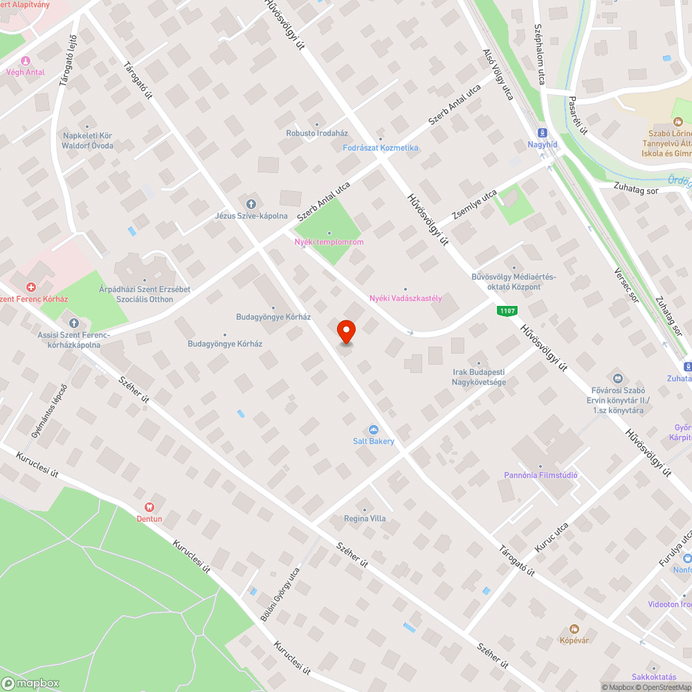 Beszakadt úttest bejelentés helye