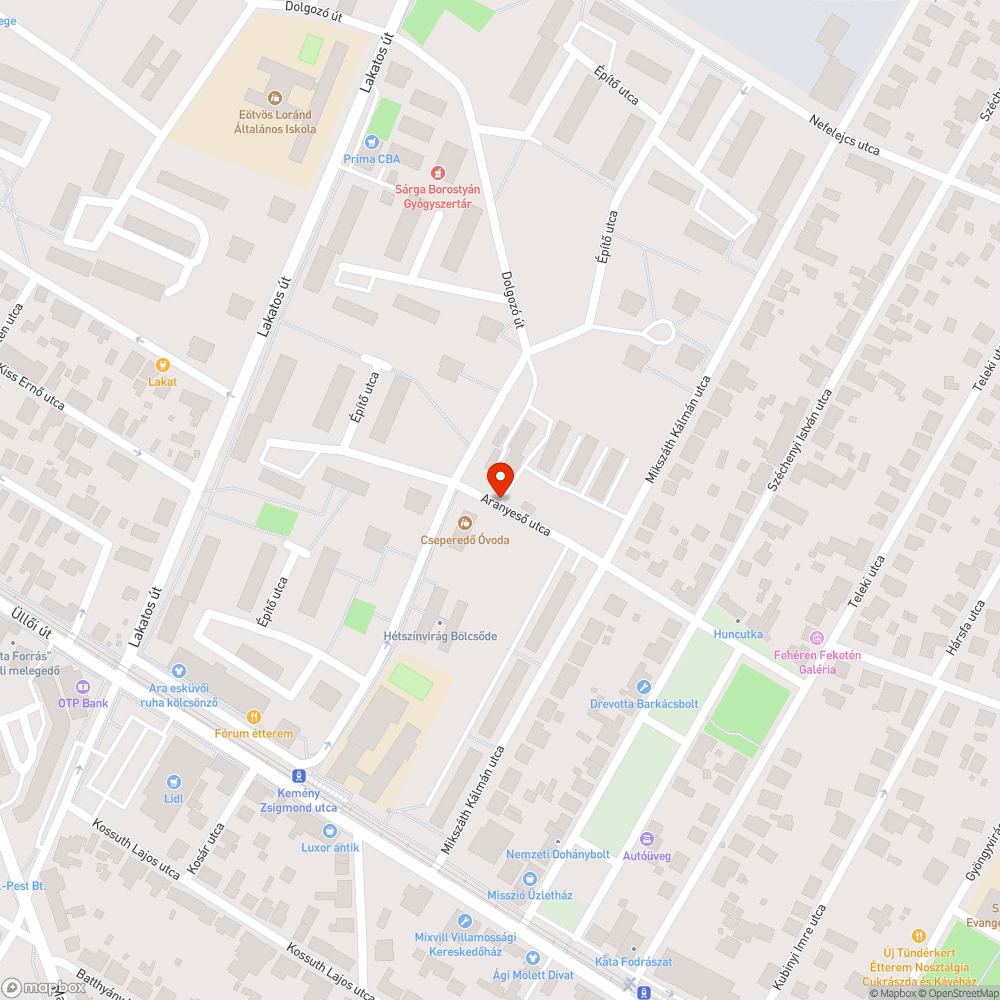 Járhatatlan út bejelentés helye