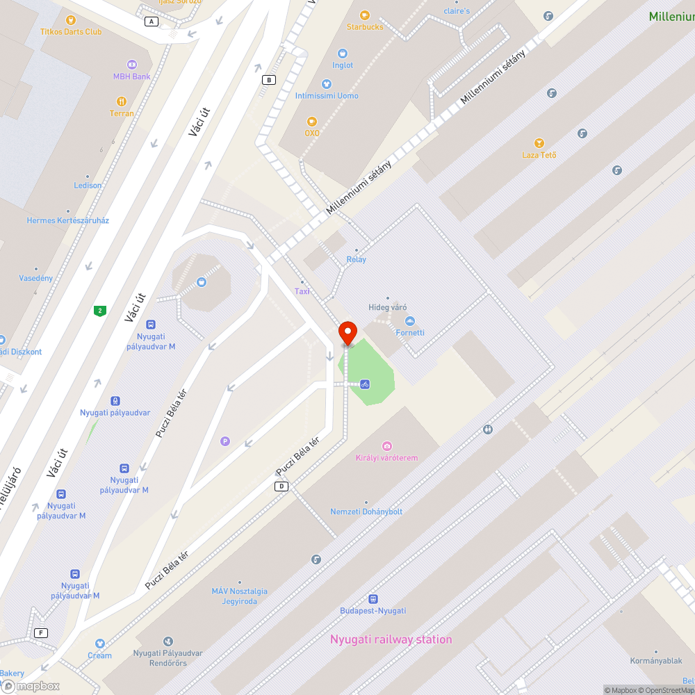 Nyugatinál építkezés bejelentés helye