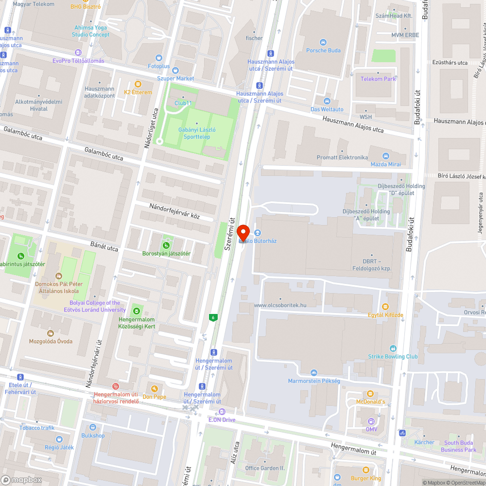 Elhagyott corsa bejelentés helye