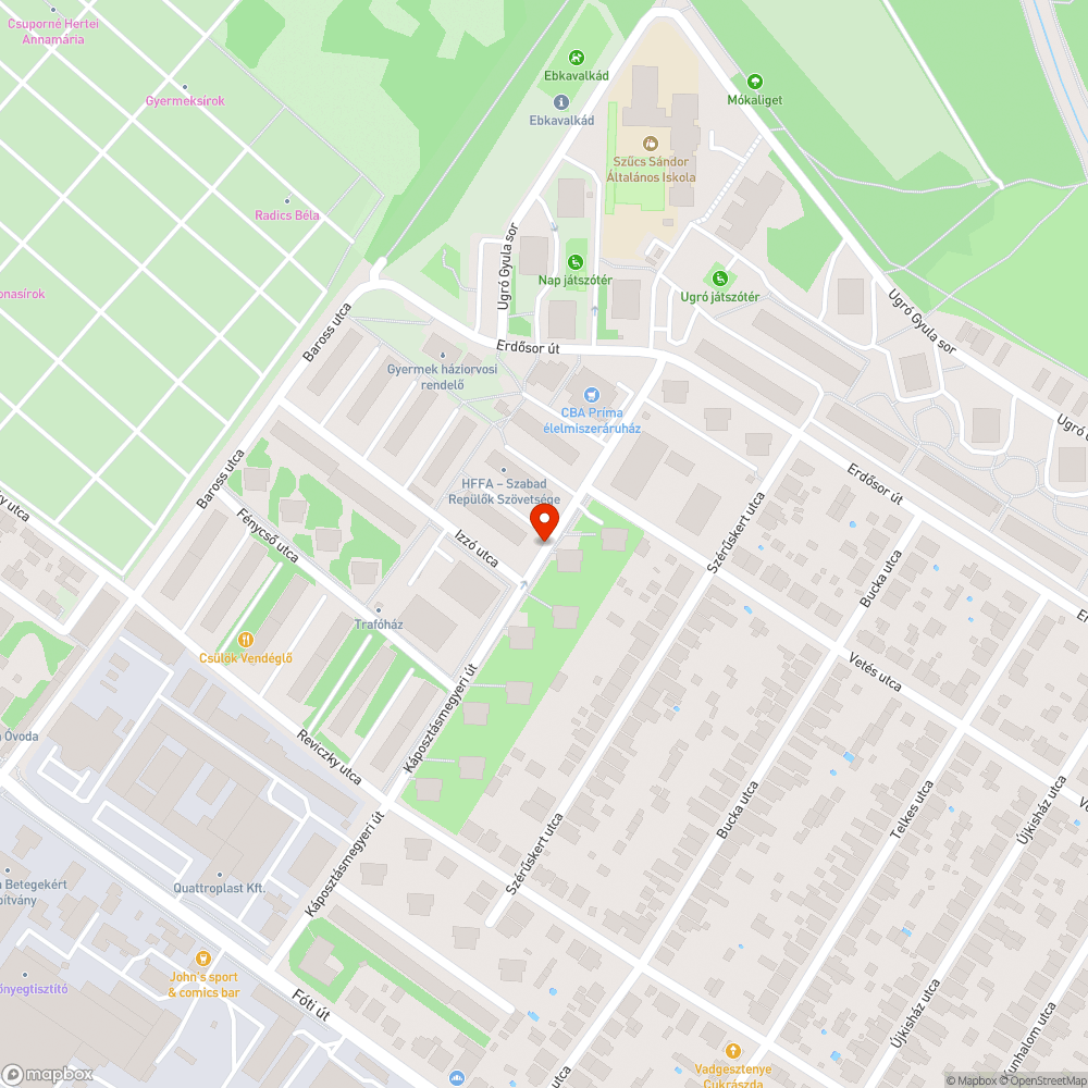 Botlásveszély bejelentés helye