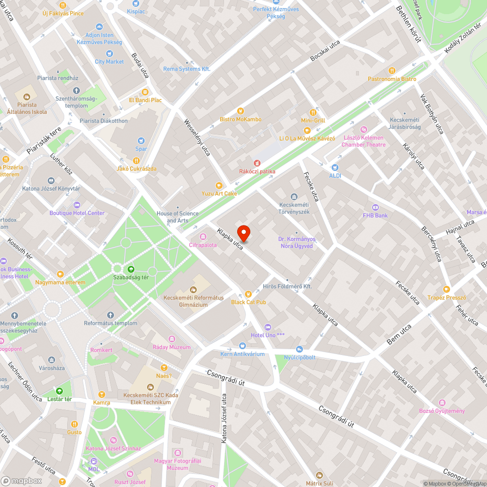 Szemét az oszlopon bejelentés helye