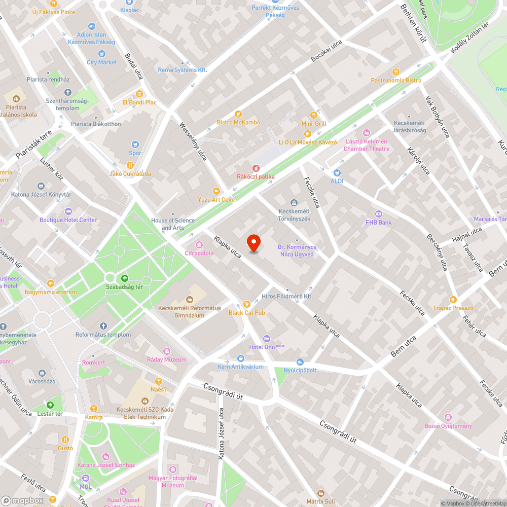 Járdasüllyedés bejelentés helye