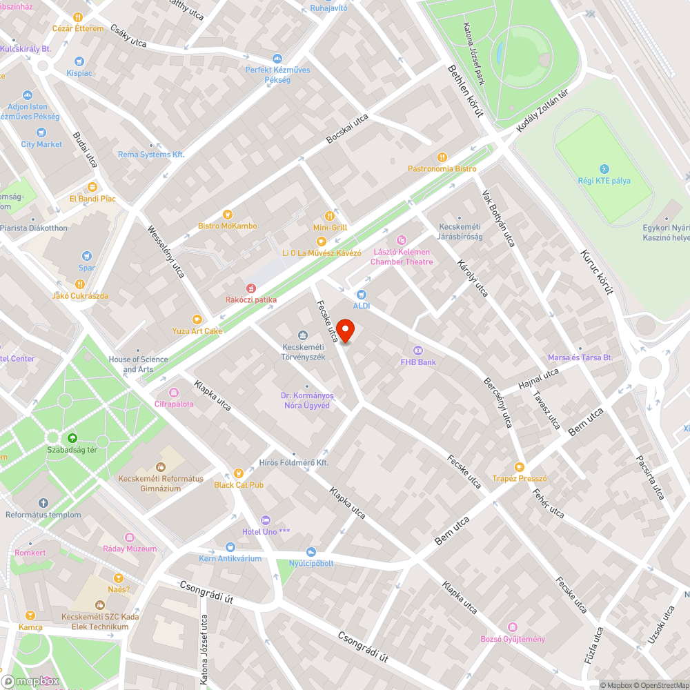 Sérült szegély bejelentés helye