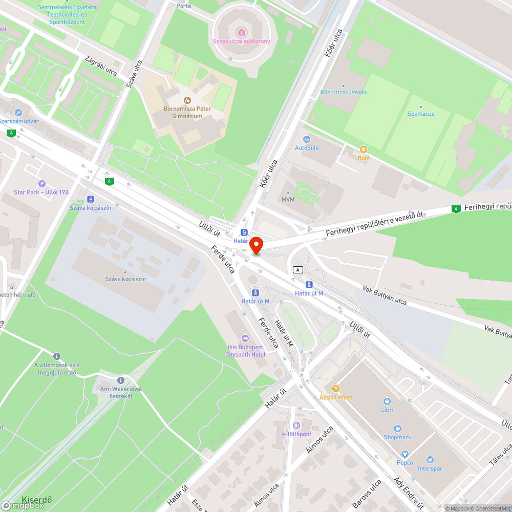 Nem működő utcai lámpák bejelentés helye