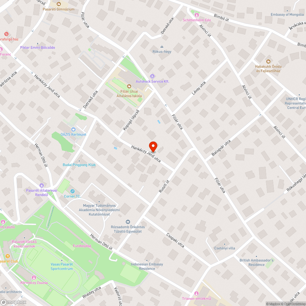 Összetört autó bejelentés helye