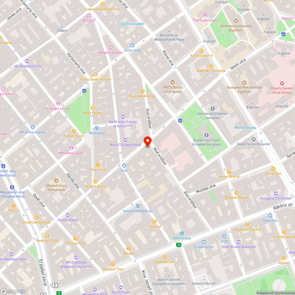 Lezárt járda bejelentés helye