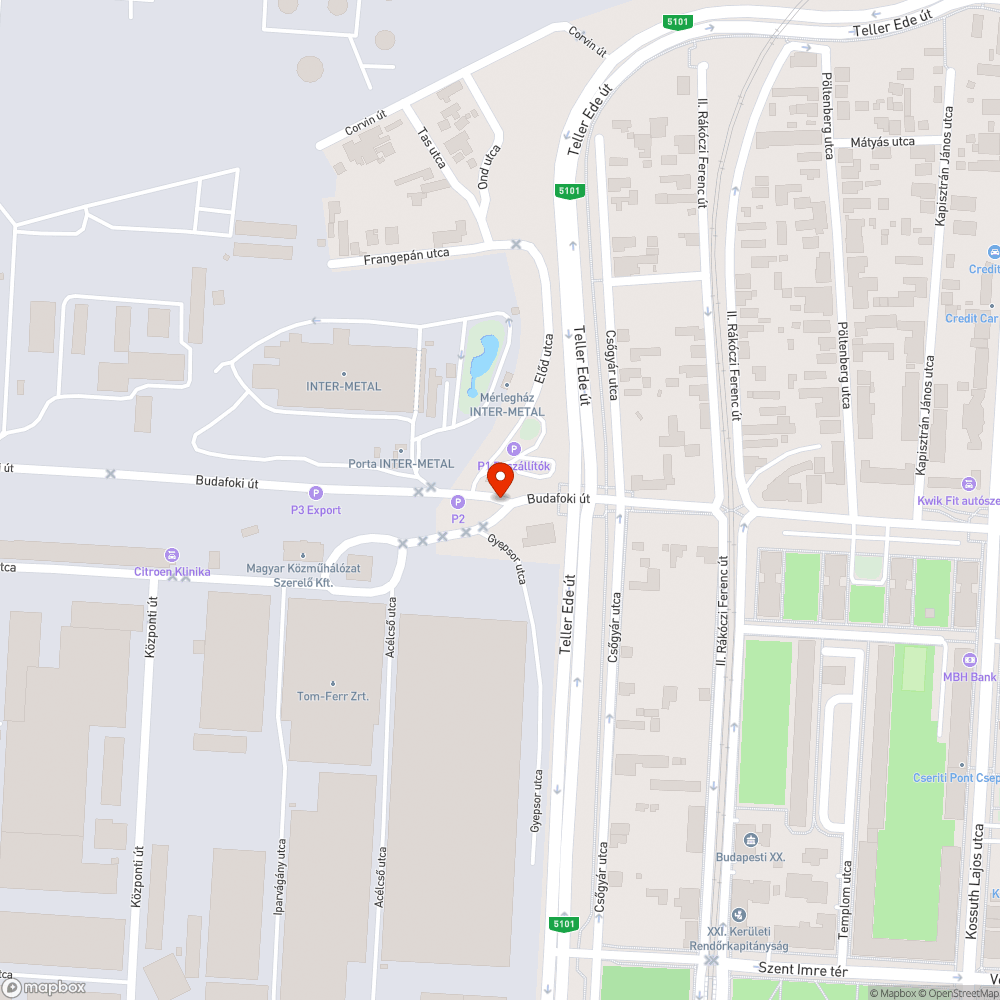 Megdőlt közl. tábla bejelentés helye