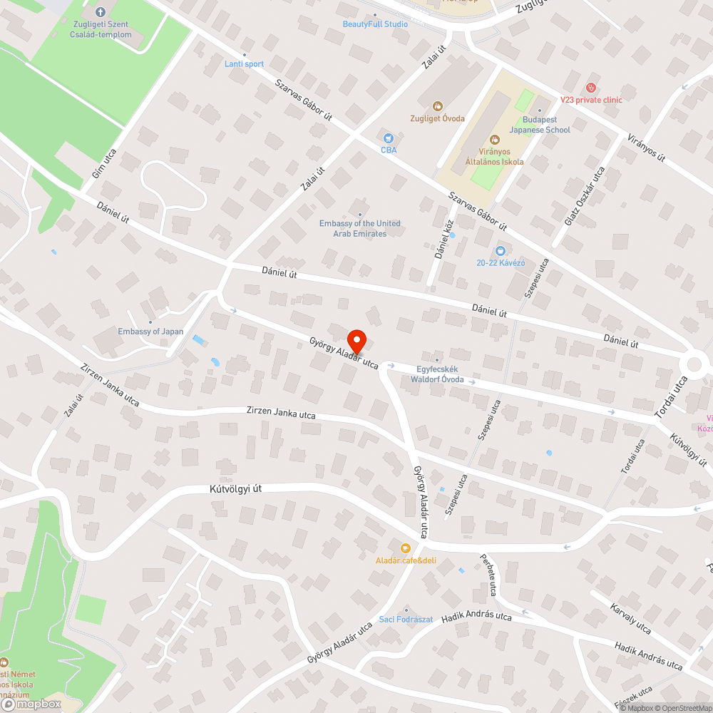 Nem működik a közvilágítás - György Aladár utca bejelentés helye