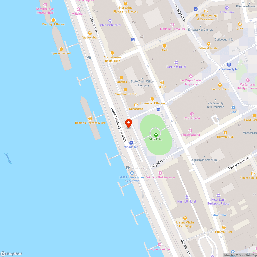 Graffitis villamos bejelentés helye