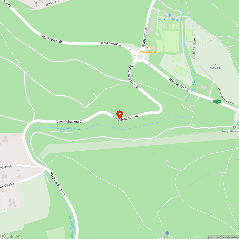 Út felé bedőlt szalagkorlát bejelentés helye