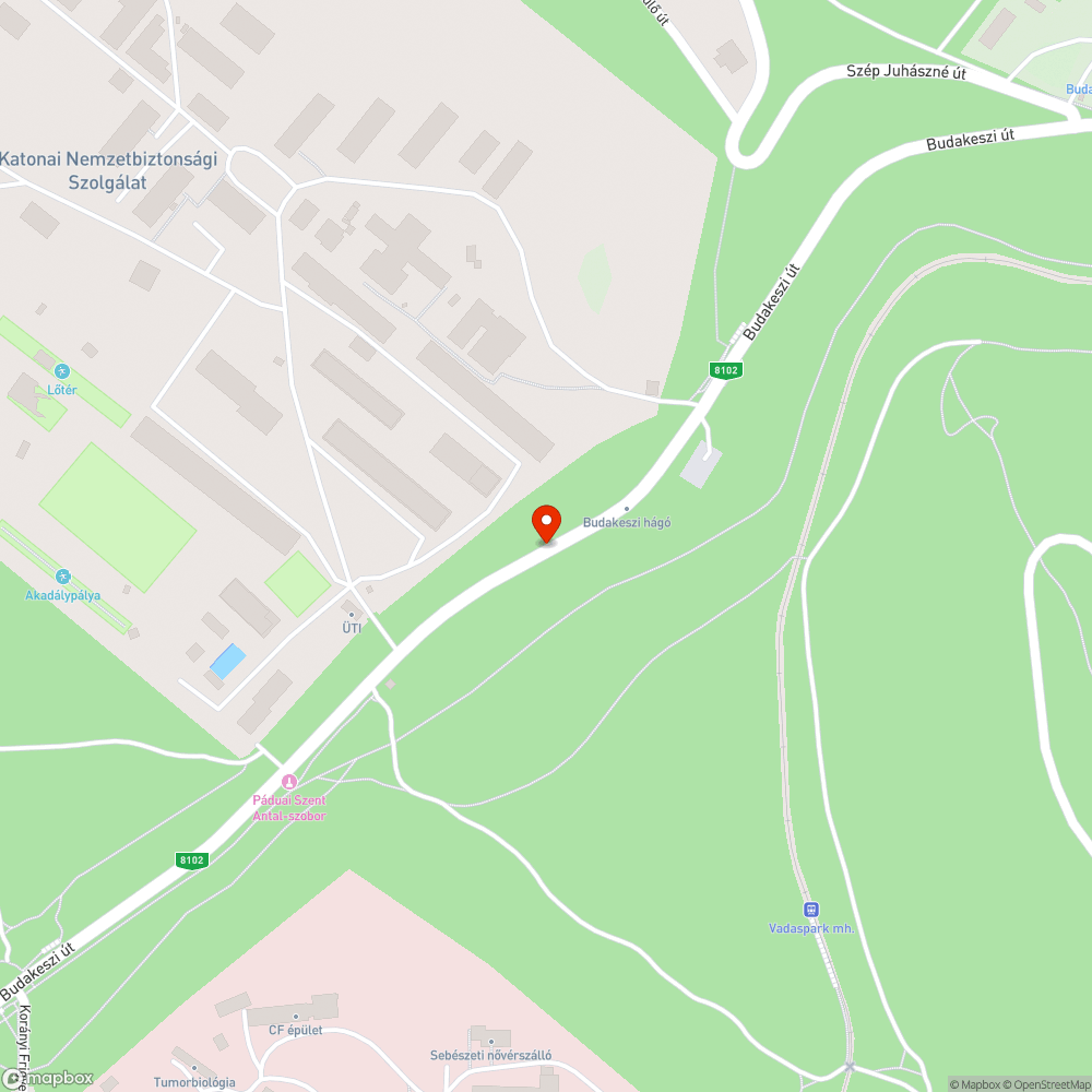 Kátyúhalmaz bejelentés helye