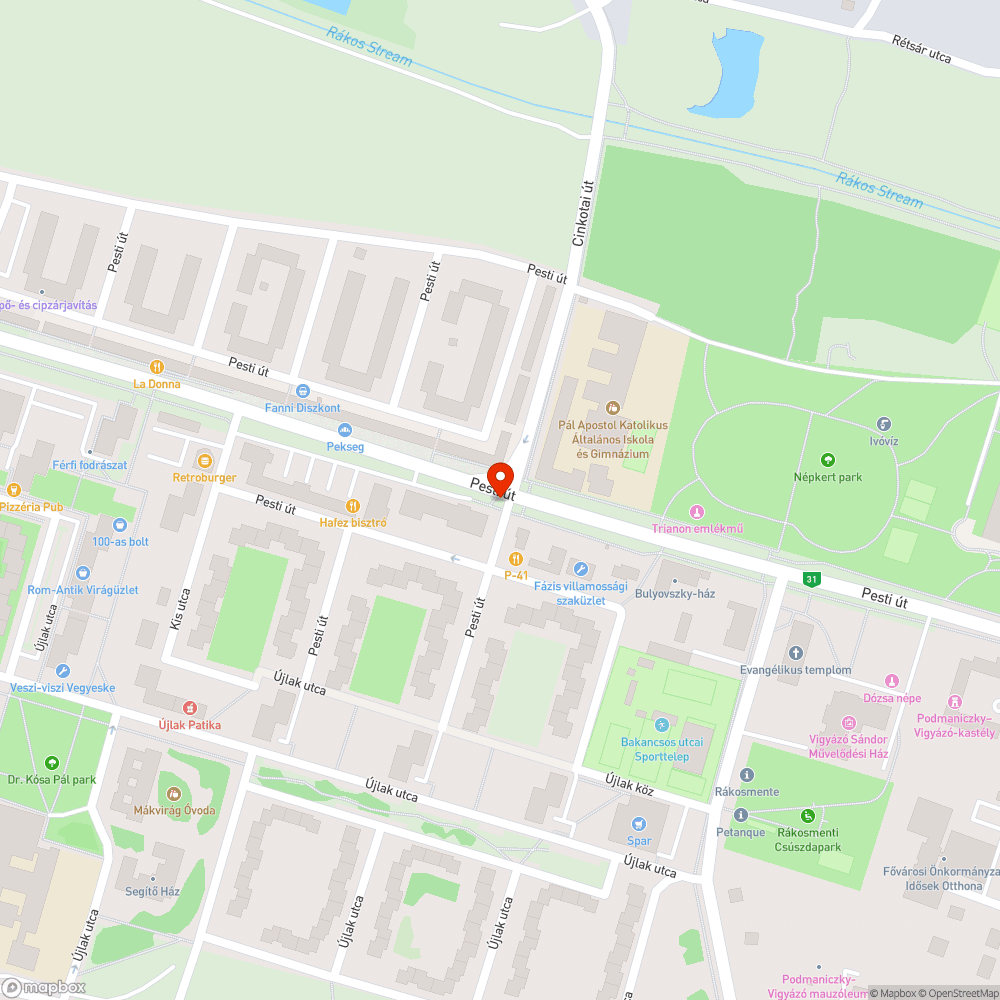 Csőkorlát bejelentés helye