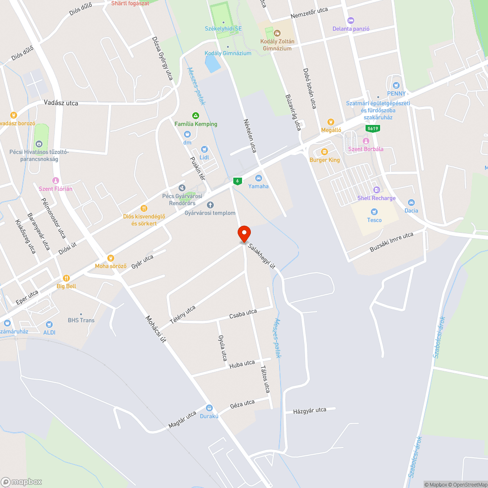 Nincs közvilágítás bejelentés helye