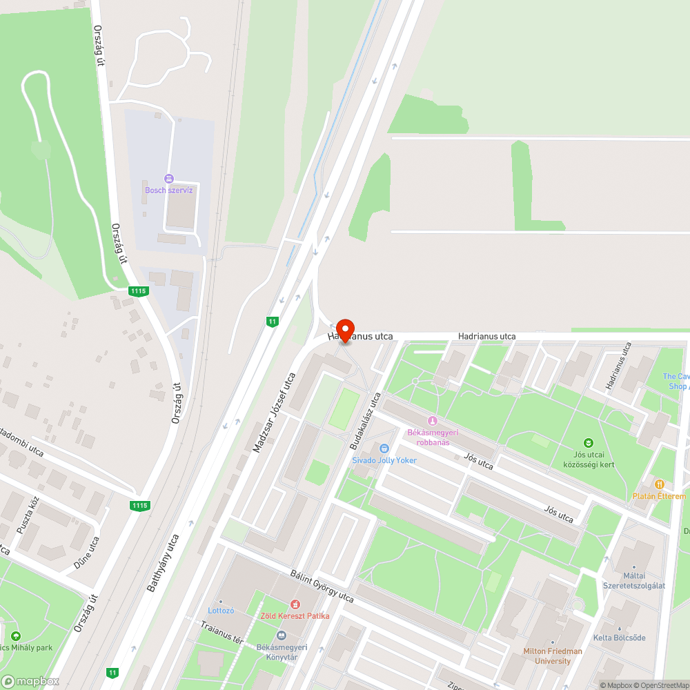 Kiégett lámpa bejelentés helye