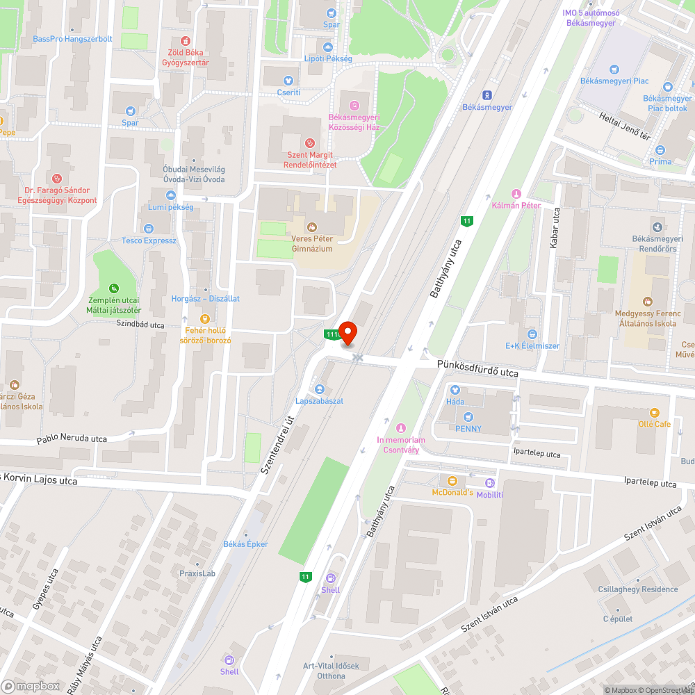 Kiégett/hiányzó LED-ek bejelentés helye