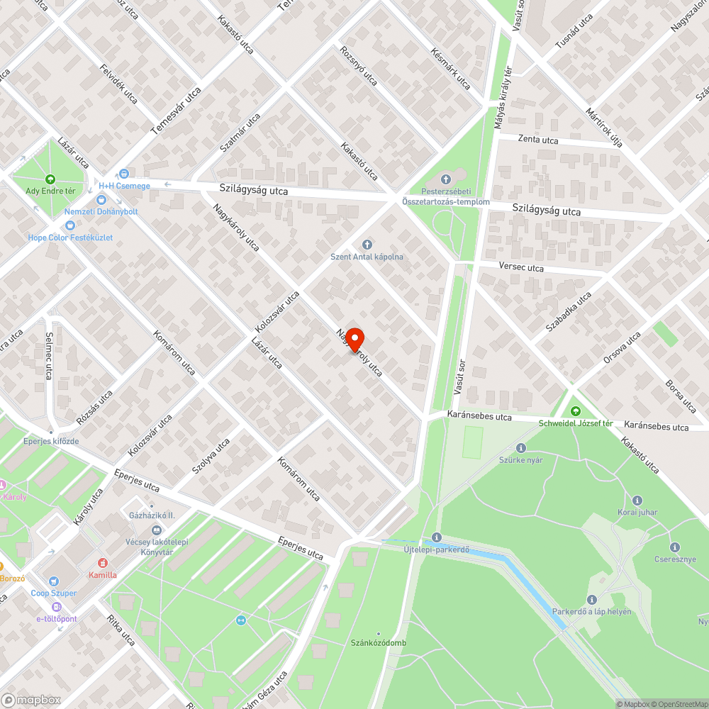 Roncsautó Pesterzsébeten bejelentés helye