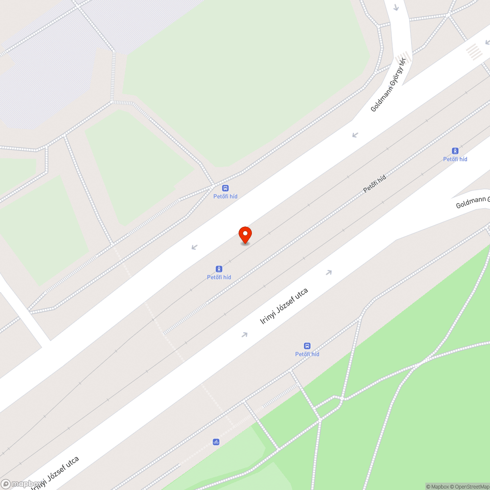 Szemét a Petőfi hídnál bejelentés helye