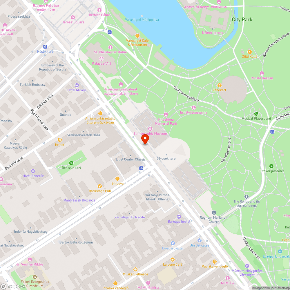 Buszsávot a Dózsára! bejelentés helye