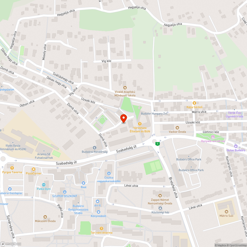 Lépcső letört bejelentés helye