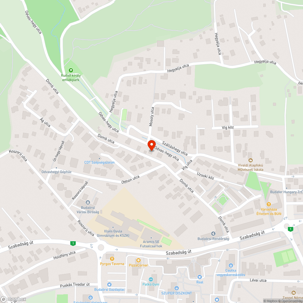 Extrém keskeny járda bejelentés helye