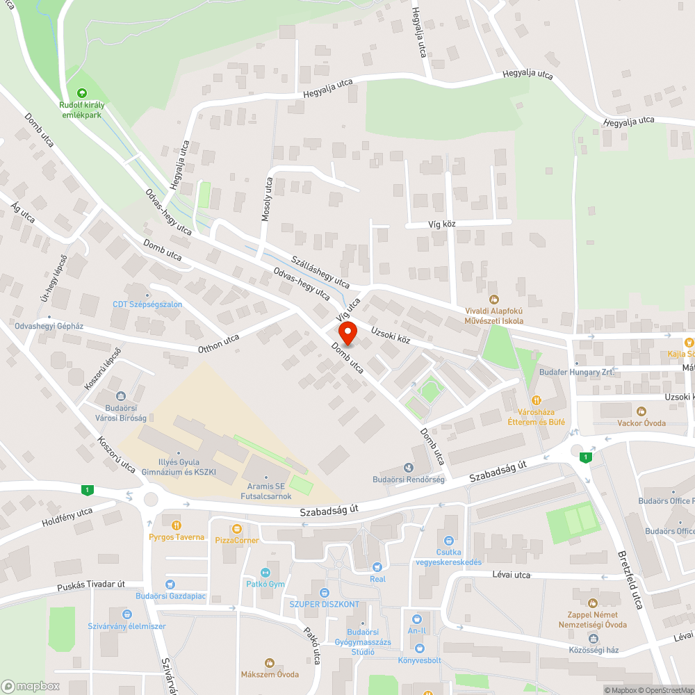 járda közlekedésre alkalmatlan bejelentés helye