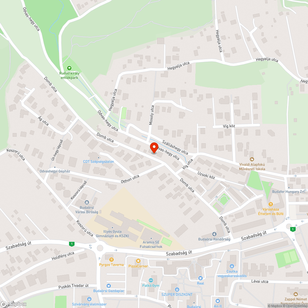 Eső kivezető a járdára bejelentés helye